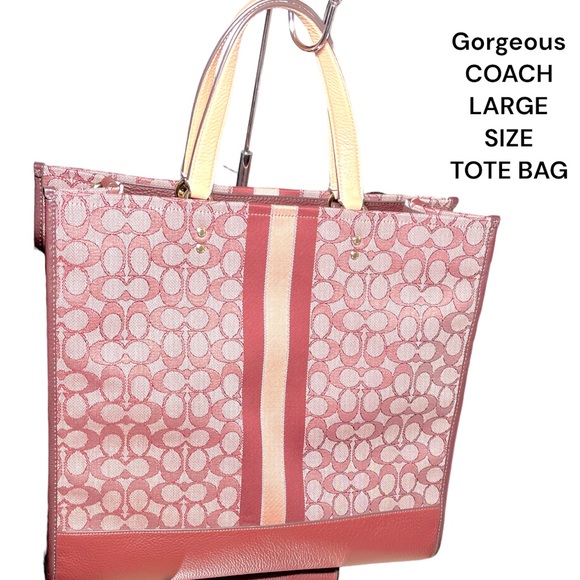 LARGE COACH DEMSEY TOTE EXCELLENT CONDITION & BEAUTIFUL COLOR-CROSSBODY TOTE - Picture 4 of 16